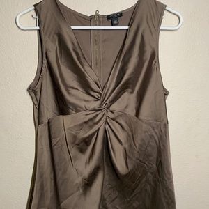 Ann Taylor Silver Green Blouse Size Petite 14P